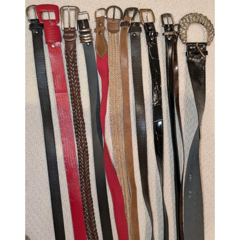 Lot of 12 Girls Belts Sizes S & M,
